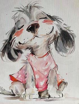 Edyta《惬意小狗》原作