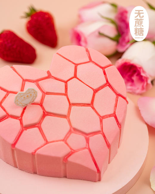 心动大溪地-香草草莓慕斯生日蛋糕（1.5磅） 商品图2