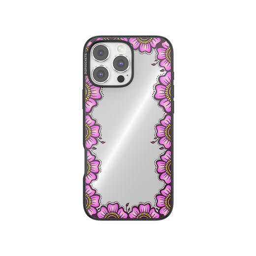 【旅行的回响】 花间镜·粉 POPCASE手机壳 MagSafe Popcase磁吸款 粉色 镜面壳 iPhone16/15/14 商品图2