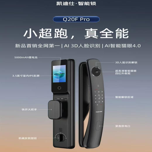 凯迪仕智能锁Q20fpro 商品图0