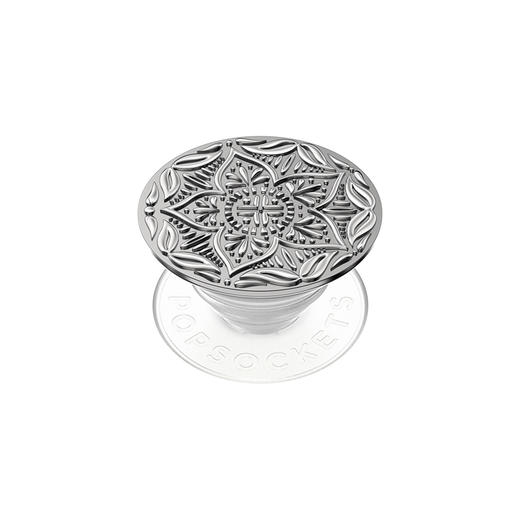 【旅行的回响】银制曼陀罗 POPGRIP泡泡骚手机粘贴式气囊支架 Enamel金属珐琅系列 银色 商品图0