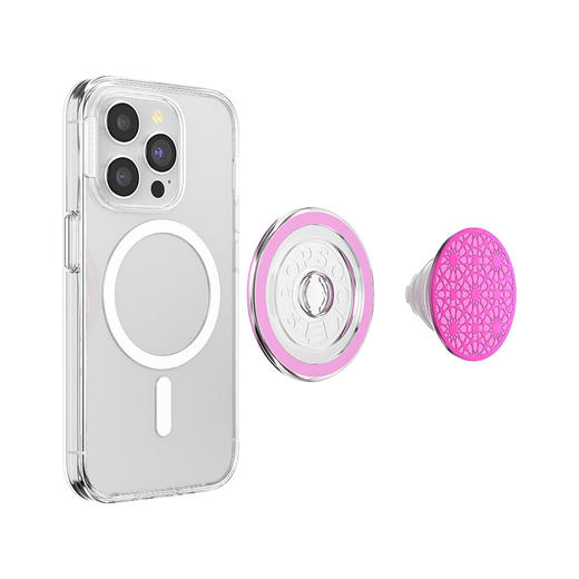 【旅行的回响】玫瑰花砖·MagSafe圆啪嗒 MAGSAFE磁吸手机气囊支架 Round圆啪嗒系列 红色 商品图3