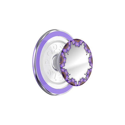 【旅行的回响】花间镜·MagSafe圆啪嗒 MAGSAFE磁吸手机气囊支架 Round圆啪嗒系列 紫色 镜面 商品图0