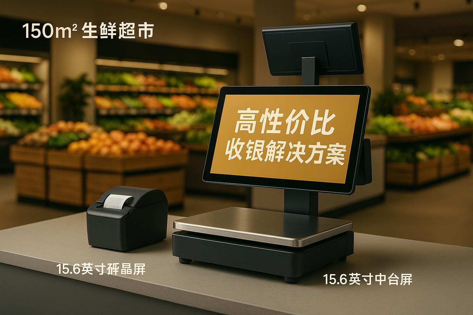 生鮮商超100-300平收銀系統(tǒng)怎么選？實(shí)用性價(jià)比方案