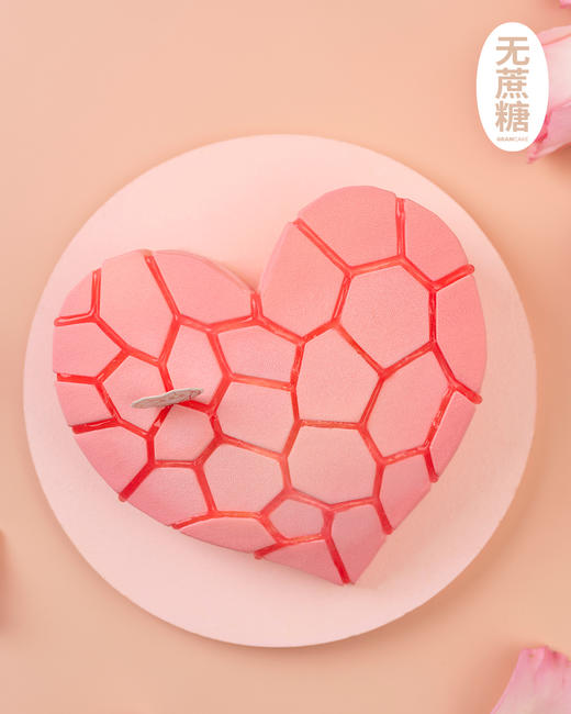 心动大溪地-香草草莓慕斯生日蛋糕（1.5磅） 商品图1