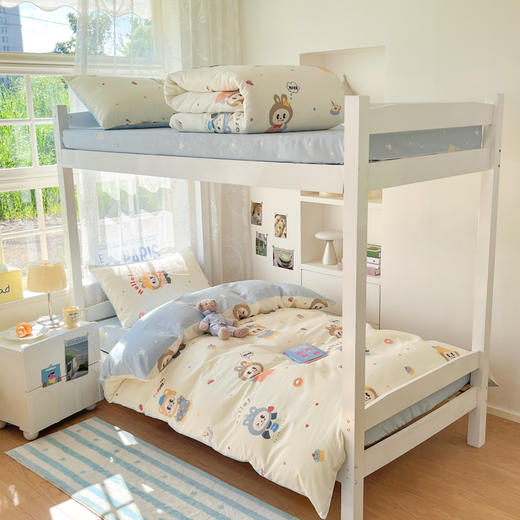 自然醒全棉学生季三件套大学生宿舍床上用品纯棉套件被套单人床单枕套NH165 商品图0