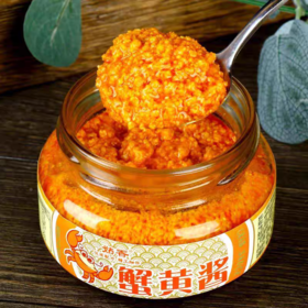 蟹黄酱102g 拌饭拌面蟹黄螃蟹粉蟹海鲜秃黄油蟹黄膏商用炒菜家用原味