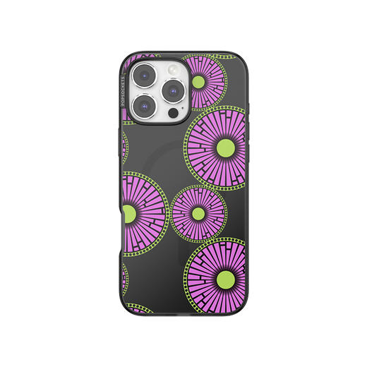 【旅行的回响】非洲蜡染 POPCASE手机壳 MagSafe Popcase磁吸款 紫色 拼贴 iPhone16/15/14 商品图2