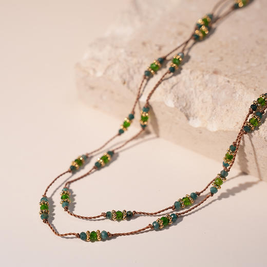 订购8周到｜Tityaravy-PADMA-透辉石 长项链［法国设计师］ 商品图0