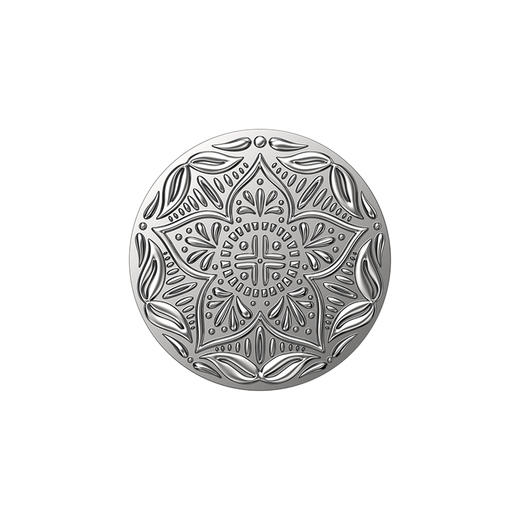 【旅行的回响】银制曼陀罗 POPGRIP泡泡骚手机粘贴式气囊支架 Enamel金属珐琅系列 银色 商品图2