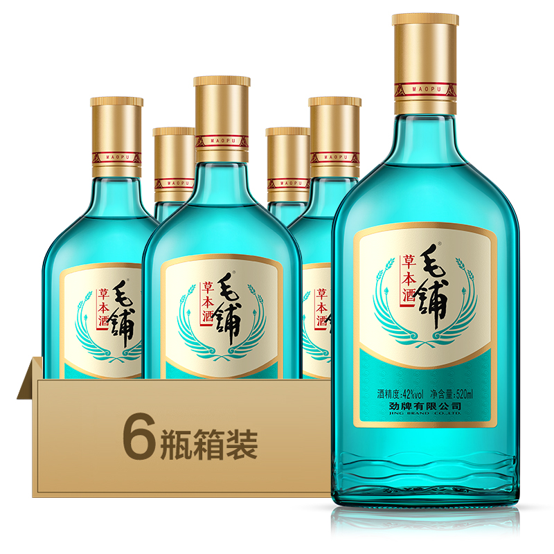 【新品】42°劲牌毛铺草本酒（绿荞）520ml