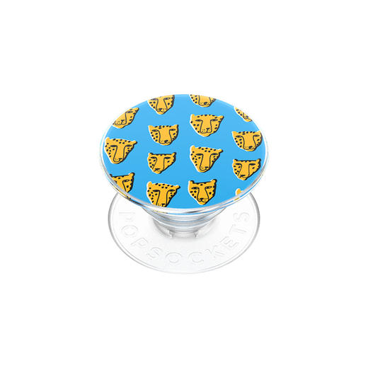 【旅行的回响】波普猎豹 POPGRIP泡泡骚手机粘贴式气囊支架 Graphic平面系列 蓝色 拼贴 商品图0