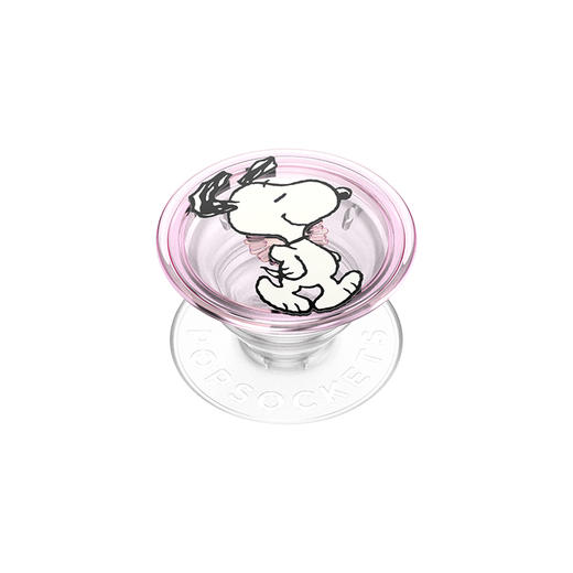 【史努比幸福花丛】轻松走走 POPGRIP泡泡骚手机粘贴式气囊支架 Graphic平面系列 粉色 Snoopy 卡通 商品图0