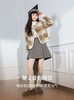 【高端系列】手工定制8292款羊毛➕桑蚕丝➕羊驼渐变叠影格纹短款双面尼大衣-喜出 商品缩略图2