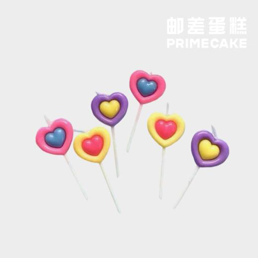 三色双层爱心蜡烛（单点不送） 商品图2