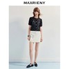 MAXRIENY法式摩登感钉珠套头毛衫短款25夏款复古气质感修身上衣女(货号:MF86SW253) 商品缩略图1