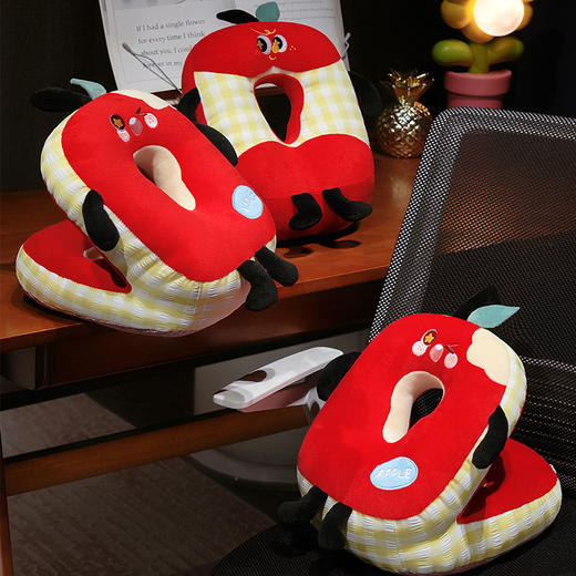 自然醒大眼红苹果双面午睡枕趴睡枕办公室好物工位学校午休枕头趴桌子抱枕QYL 商品图7