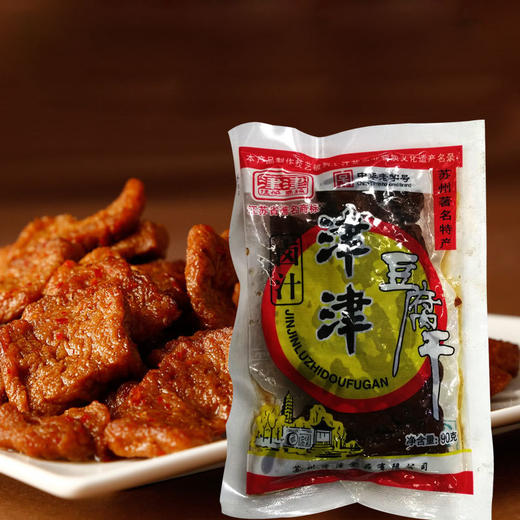 津津卤汁豆腐干90g原味卤汁豆干素食豆制品即食素火腿 商品图0