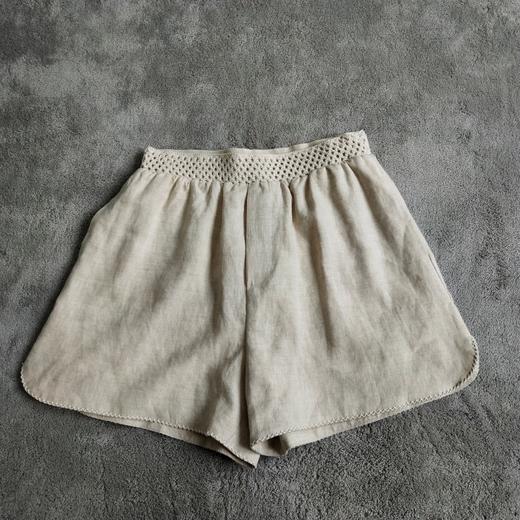 良木礼亚麻花边短裤（8133） 商品图1