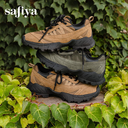 预售|Safiya/索菲娅2025复古轻便透气防滑减震户外徒步登山休闲运动鞋SFD3112443 商品图2