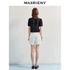 MAXRIENY法式摩登感钉珠套头毛衫短款25夏款复古气质感修身上衣女(货号:MF86SW253) 商品缩略图3