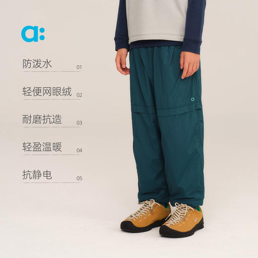【秋Vol.2】allblu幼岚【轻便抓绒长裤】儿童裤子男童女童25秋新款A类长裤ZY 商品图2