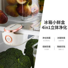 【多样屋专柜】摩飞冰箱除味器消毒器冰箱除味剂除臭杀菌空气冰箱净化器除味盒去味 