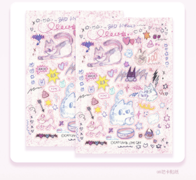 马老毛子丨坏蛋小猫咕卡贴纸