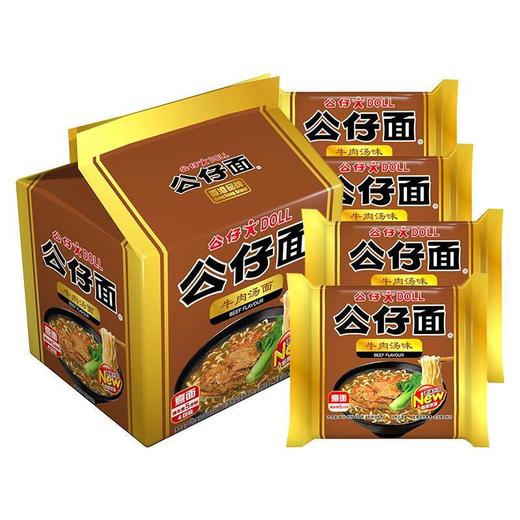 公仔面 牛肉汤味(4连包) 388g/盒 商品图0
