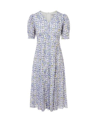 朗姿 法式泡泡袖印花连衣裙LCET00WOP162 商品图2