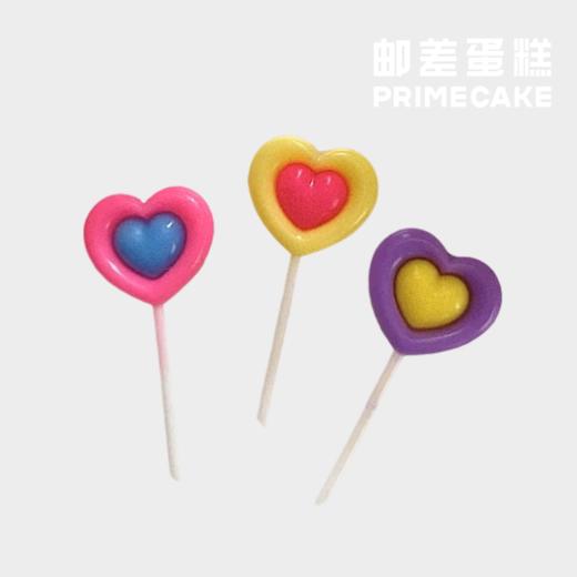 三色双层爱心蜡烛（单点不送） 商品图0