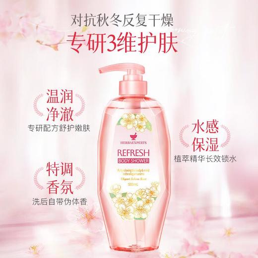 莱清菲清透爽肤花香沐浴露 500ml/瓶 商品图0
