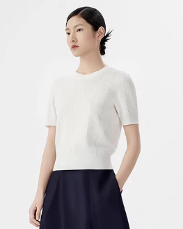 朗姿 短袖针织衫LSET03KPR435