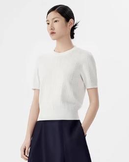 朗姿 短袖针织衫LSET03KPR435 商品图0