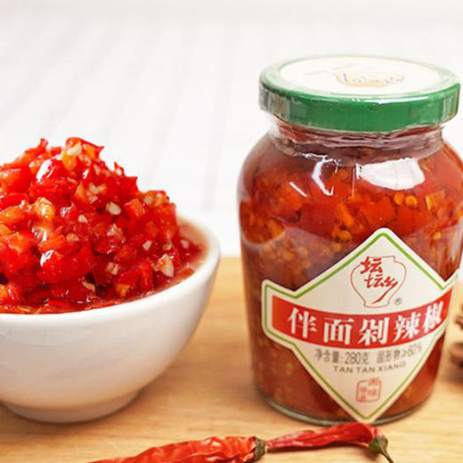 坛坛乡伴面剁辣椒280g/瓶调味酱料炒菜拌面下饭酱辣椒酱凉拌菜 商品图0