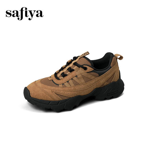 预售|Safiya/索菲娅2025复古轻便透气防滑减震户外徒步登山休闲运动鞋SFD3112443 商品图9