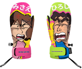 25/26Gee snowboard手套 蜡笔小新 美伢广志