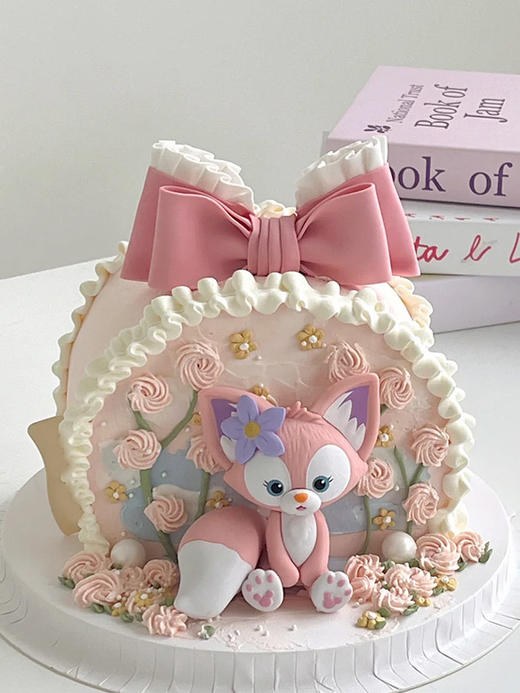 玲娜贝尔翻糖蝴蝶结 - 戚风蛋糕 商品图0