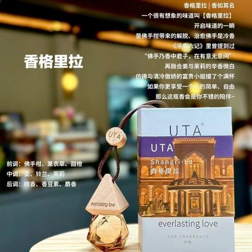 UTA车载香薰挂件持久留香车内高级淡香氛汽车用香水扩香装饰用品 商品图6
