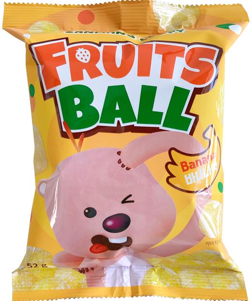 露比 香蕉奶油味小圆球52g LOOPY 과일볼 바나나52g 商品图0