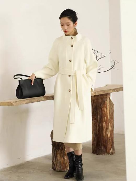 【高端系列】（微脏，介意勿入）手工定制8619款100%澳洲超细羊毛气长款双面尼大衣-喜出 商品图3