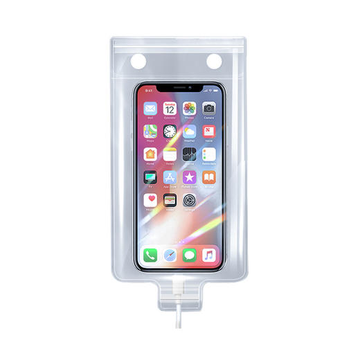 手机防水袋 高清可充电 触屏支架电瓶车骑手专用 固定防雨罩手机防雨套/个 商品图4