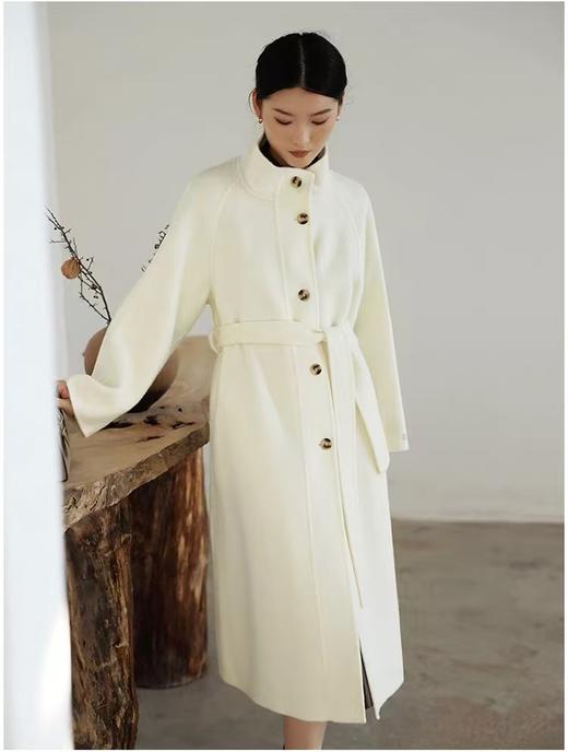 【高端系列】（微脏，介意勿入）手工定制8619款100%澳洲超细羊毛气长款双面尼大衣-喜出 商品图10