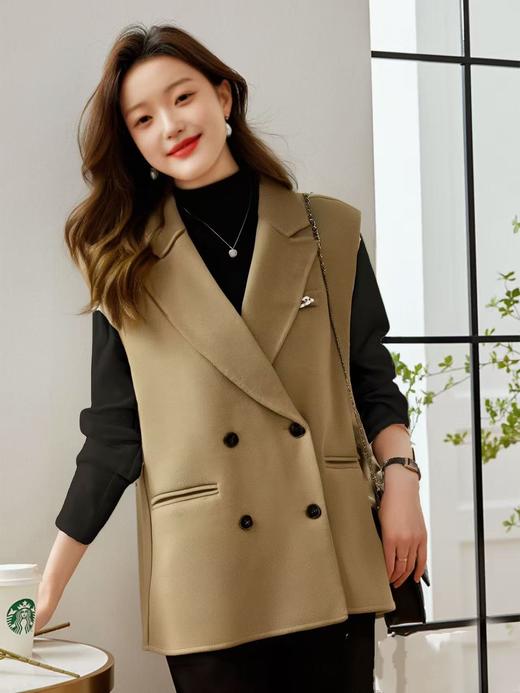 【高端系列】手工定制1090马甲10%羊绒➕90%澳毛西装双面尼马甲-喜出 商品图1