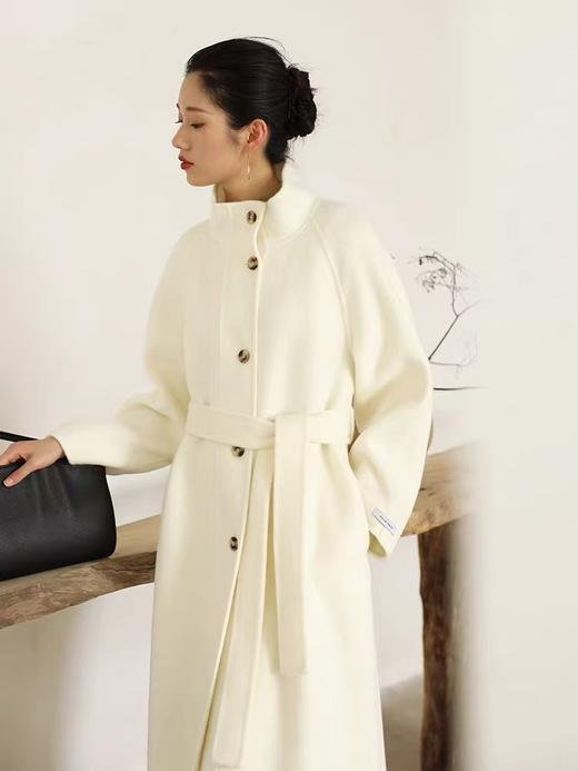 【高端系列】（微脏，介意勿入）手工定制8619款100%澳洲超细羊毛气长款双面尼大衣-喜出 商品图0