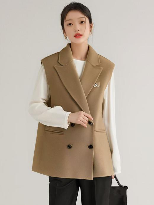 【高端系列】手工定制1090马甲10%羊绒➕90%澳毛西装双面尼马甲-喜出 商品图0