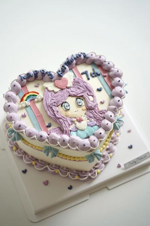 手绘奶油蛋糕 | 鲜果原味奶油 - 彩虹仙女 商品图2