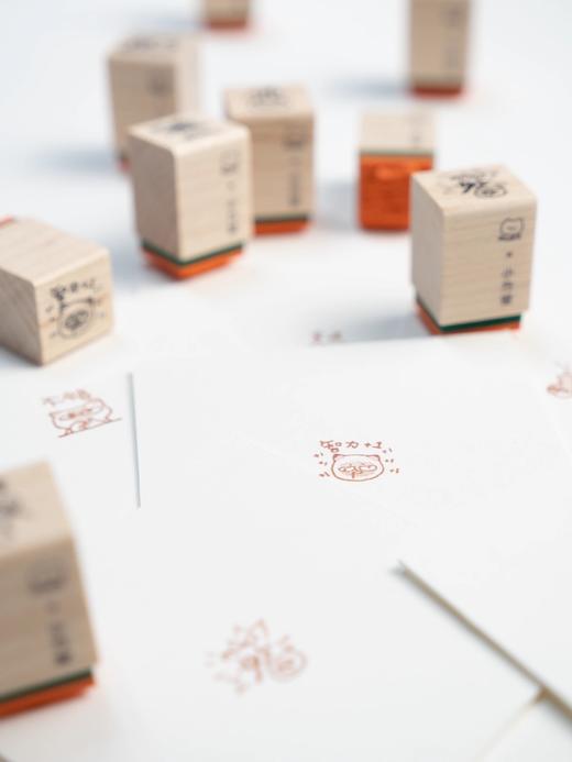 小方堂 小猫木质橡胶印章 商品图1