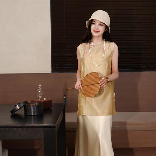 【部分现货】良木礼流光真丝绸背心（X7245） 商品图2