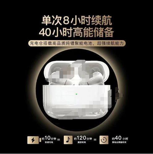 华强北新款五代无线蓝牙耳机4代高音质三代平果安卓通用降噪通透 商品图3